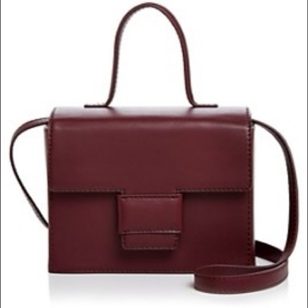Steven Alan leather box handbag purse
